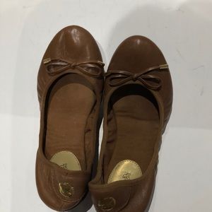 Michael Kors brown flat shoes